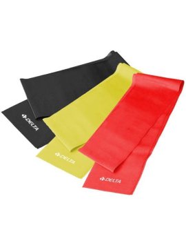 3 'lü Pilates Bandı 120 Cm x 15 Cm Egzersiz Direnç Lastiği 