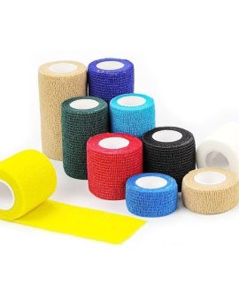 Elastik Yapışkanlı Coban Renkli Bandaj Yapışkanlı Koban